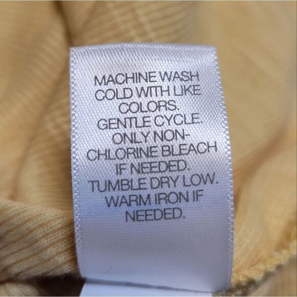 J. Jill Butter Yellow Henley Top Long Sleeve Tee T-shirt Pima Cotton Women's XL - Picture 10 of 12